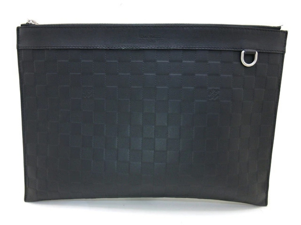 LOUIS VUITTON Shoulder Bag Pochette Discovery Damier Infini Onyx Black